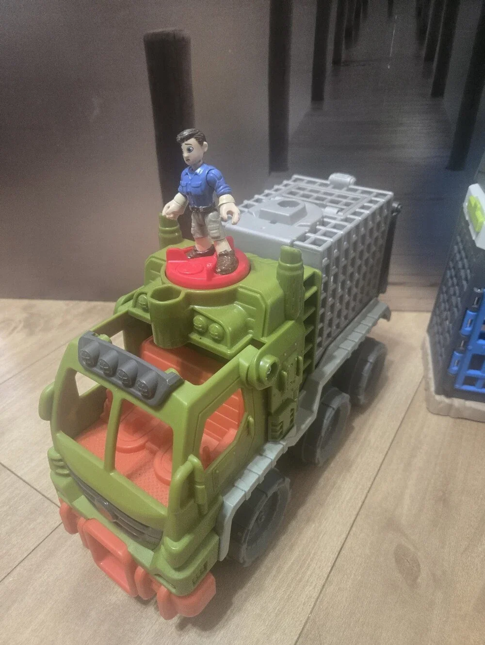 Fisher-Price Imaginext Jurassic World Green and Blue Dinosaur Transport